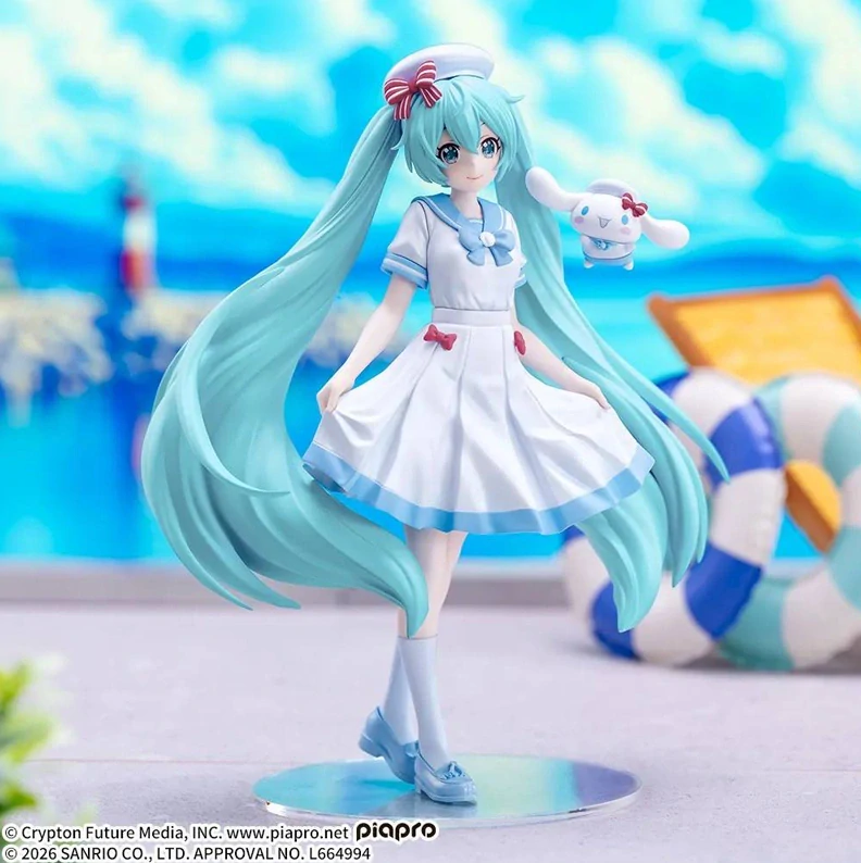 Hatsune Miku x Cinnamoroll: Summer Ver. XStellar Figure