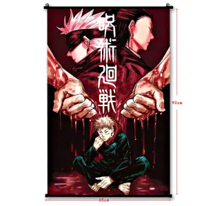 Wallscroll: Jujutsu Kaisen Yuji Itadori & Satoru Gojo