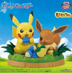 Pikatchu & Eevve Relaxing Time Figure