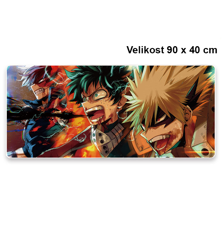 Podložka pod myš: My Hero Academia Izuku Midoriya & Katsuki Bakugo & Shoto Todoroki 