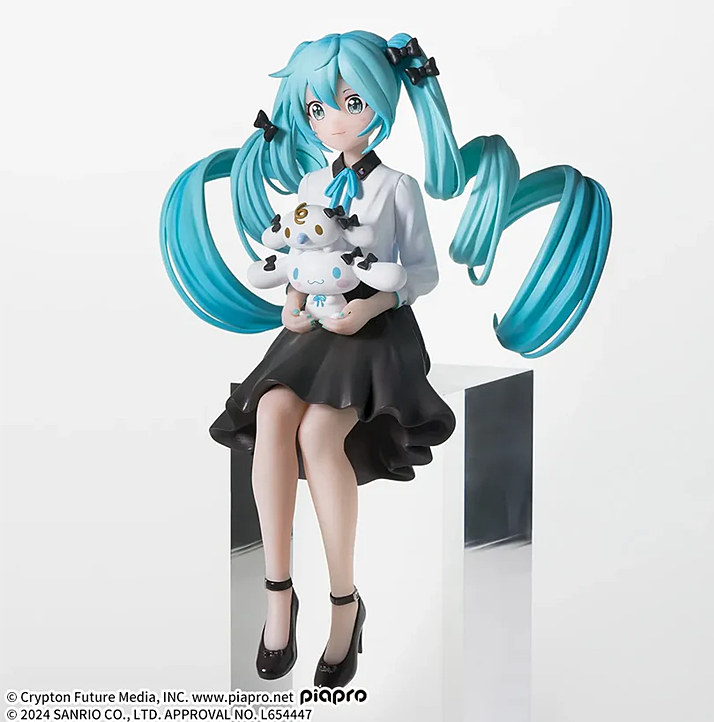 Hatsune Miku Series Chokonose Premium Figure "Hatsune Miku × Cinnamoroll" - Posing Ver.