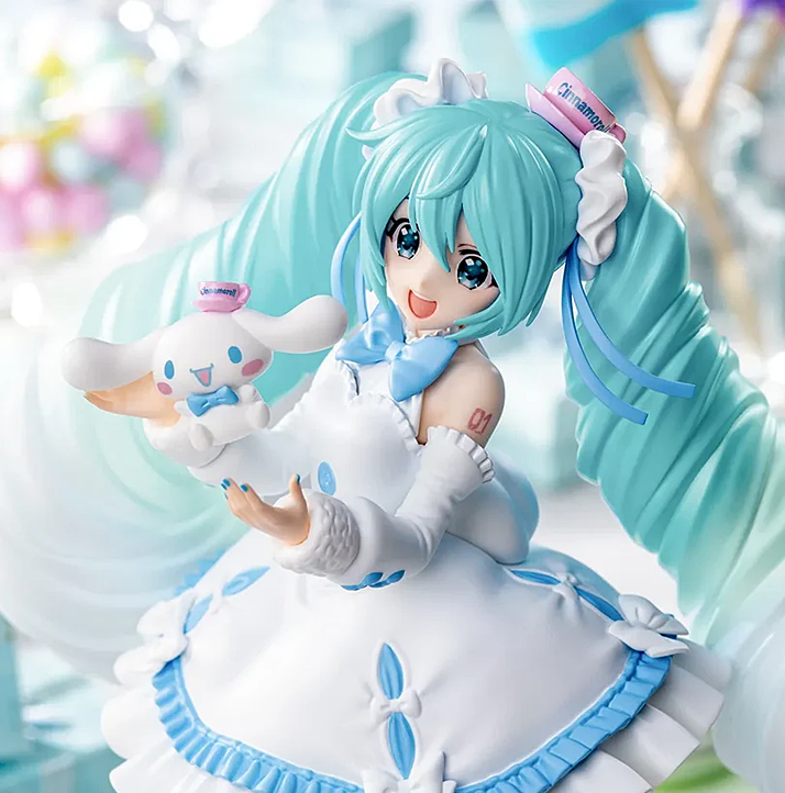 Hatsune Miku x Cinnamoroll Luminasta Figure 2024 - White Dress Ver.