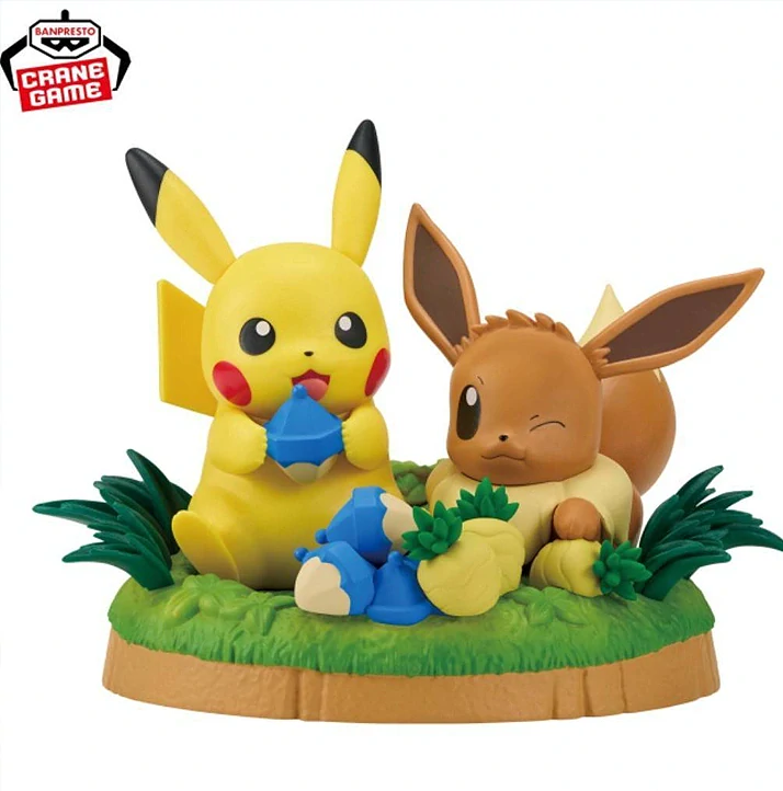 Pikatchu & Eevve Relaxing Time Figure