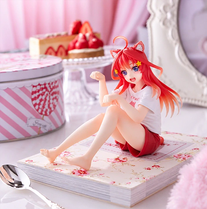 The Quintessential Quintuplets Desktop Cute - Itsuki Nanako Cat Roomwear Figure