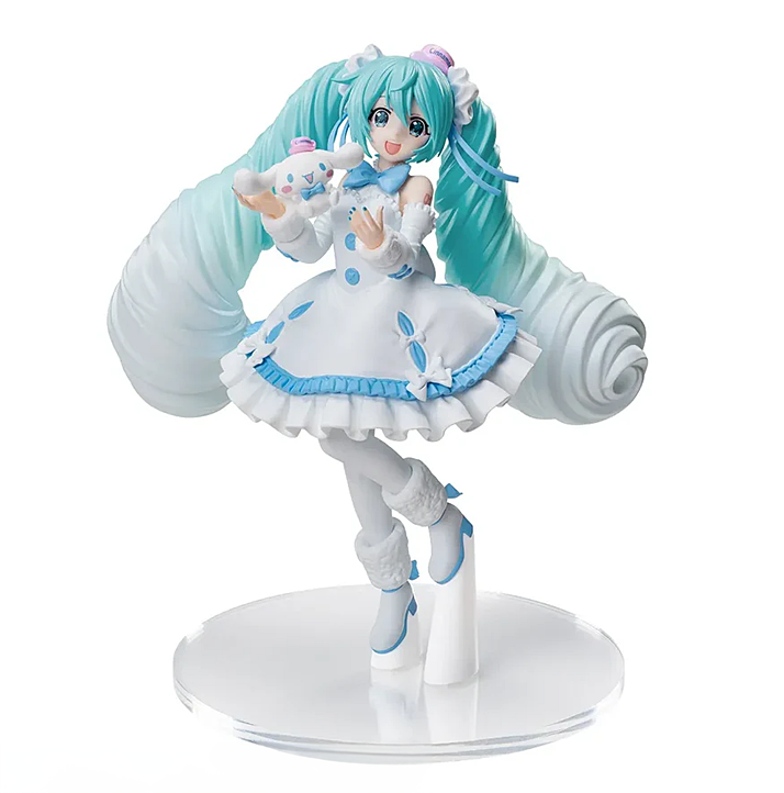 Hatsune Miku x Cinnamoroll Luminasta Figure 2024 - White Dress Ver.