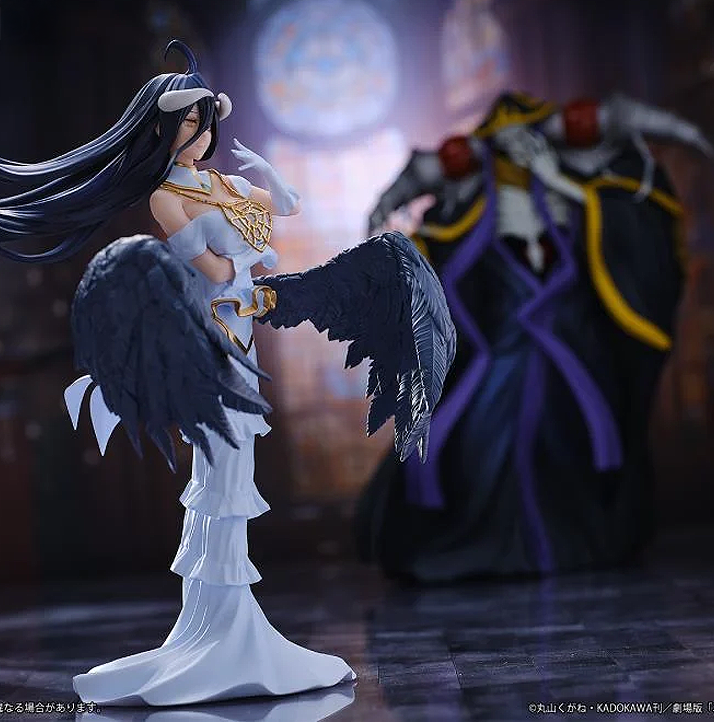 Set 2 Figurek Overlord Albedo Albed & Ainz Ooal Gown Figure