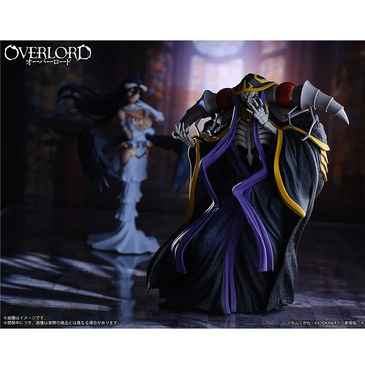 Set 2 Figurek Overlord Albedo Albed & Ainz Ooal Gown Figure